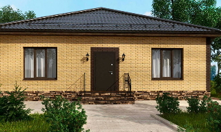 Проекты одноэтажных домов из кирпича | Строй-Крж - Киржач от 3567 рублей
